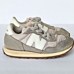 New Balance 237 Gray Shoes Sneakers Neutral Unisex Boys Girls Size 9 - 1844